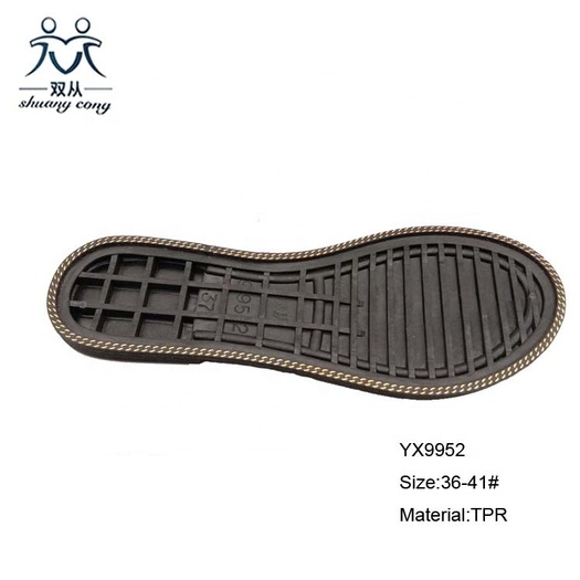 Black tpr shoes sole