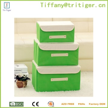 Manufactory Foldable Fabric Storage Box/Organizer boxes 3 pieces/storage box organizer