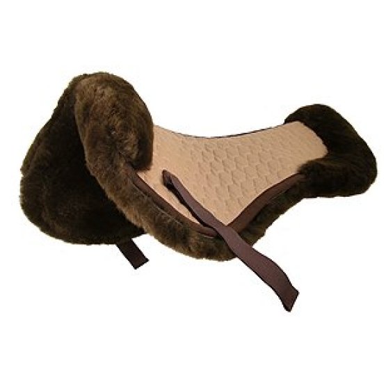 Horse harness sheepskin dressage jumping saddle pad