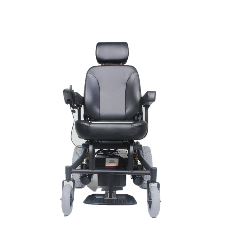 Wheelchair with shock absorber seat