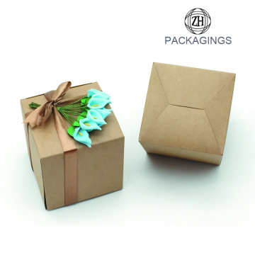 Customize Kraft Paper Gift Packaging Box Square Box