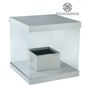 Square PVC Flower Packaging Box for Sale