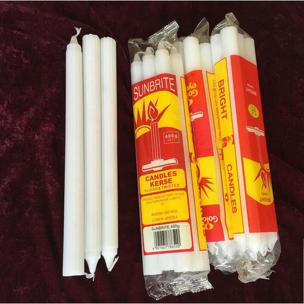 Sunbrite Brand Fluted Candles  for Angola Market