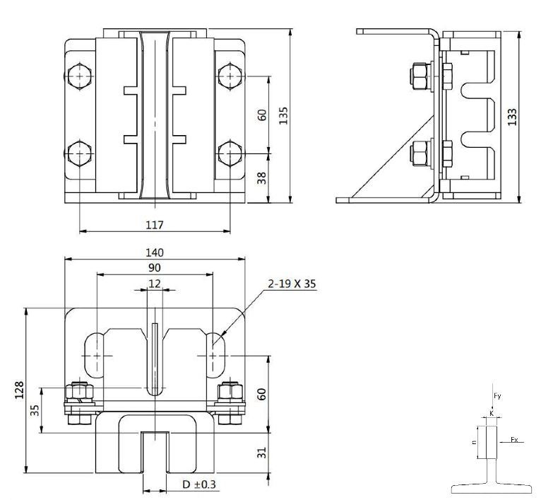 CWT Guide Shoe for ThyssenKrupp Passenger Lifts 