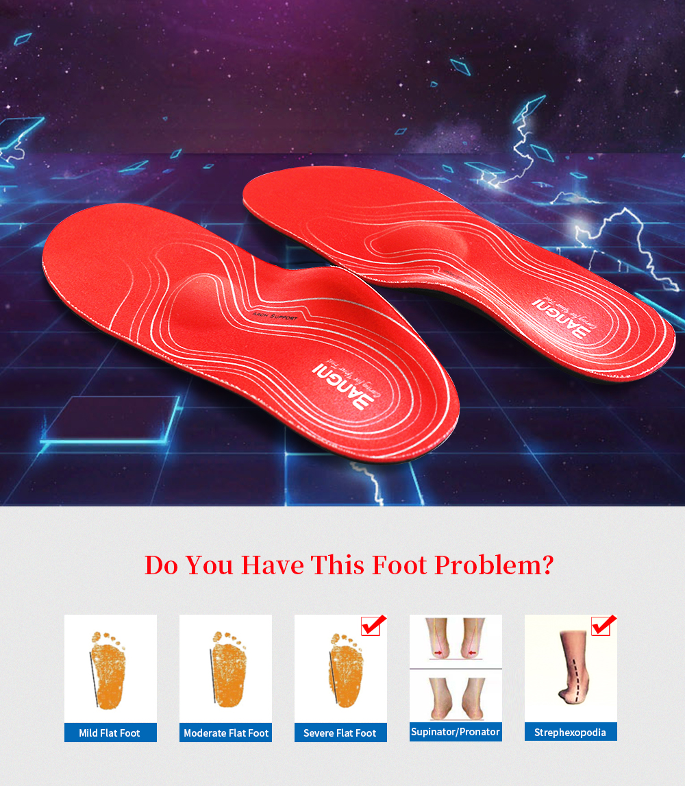 Severe Flat feet insoles