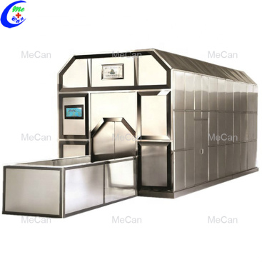 Stainless steel fuel or gas cremation machine