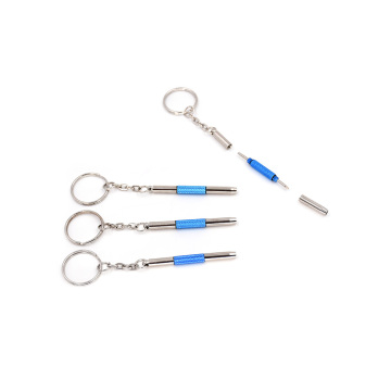Minisize cute screwdriver for glasses with keychain
