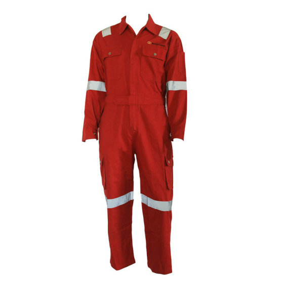 Red High Performance Flame Retardant Coverall Work Clothing