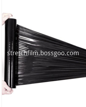 black plastic wrap stretch film for packaging