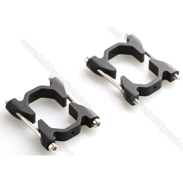 U/O shape aluminum tube clamps connect with bolts