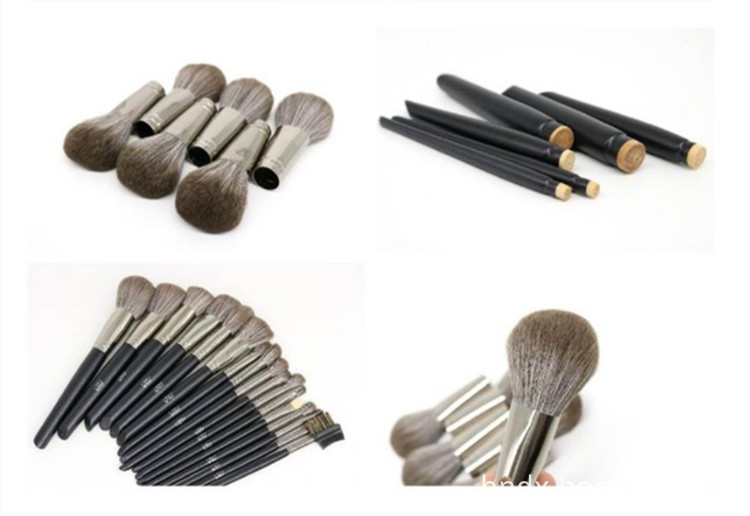 14 Pcs Black Makeup Brush Set 10