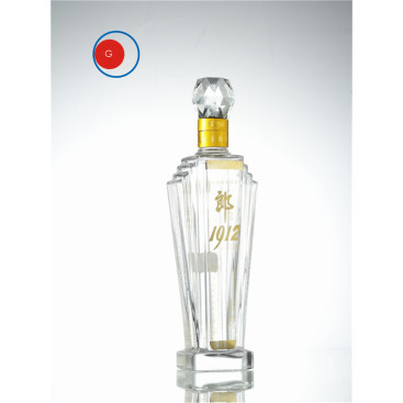 Langjiu 1912 Liquor Golden Glass Bottle