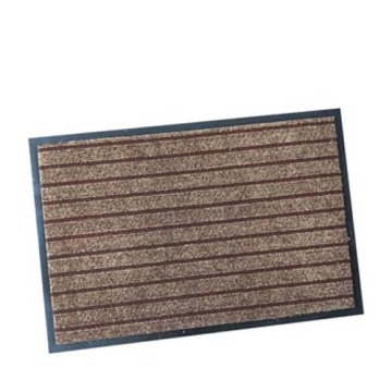 Designed with PVC backing ribbed door mat
