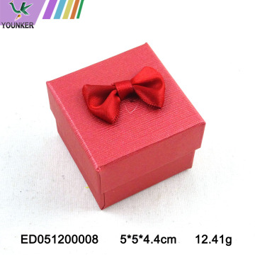Paper Craft Ring Boxes with Bows Red Blue
