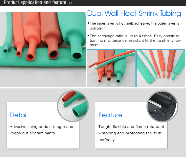 Dual wall heat shrink tubing
