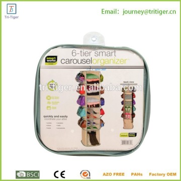 Special Design hanging Smart Carousel 6-Shelf Organizer For Shoe