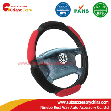 Steering Wheel Cover Black Red Comfort Grip