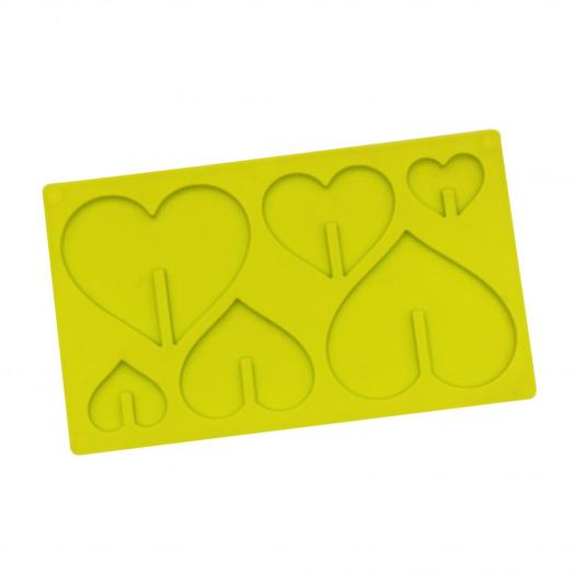 6 Packs Cavities Heart Shaped Silicone Mold
