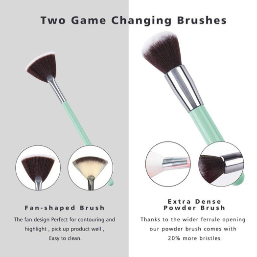 HZM 11Pcs Customized makeup brushes Set private label