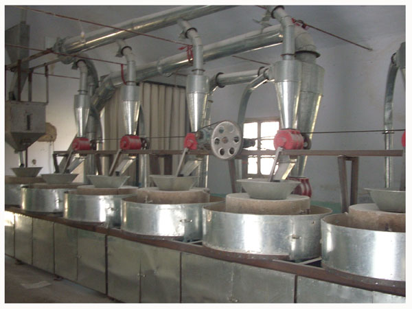 Stone mill flour machine