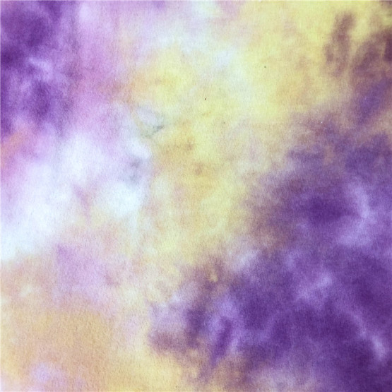 T/R/SP Tie Dyed Brushed Hacci knit fabric