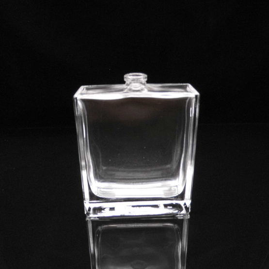 100ml clear square spray glass perfume bottle