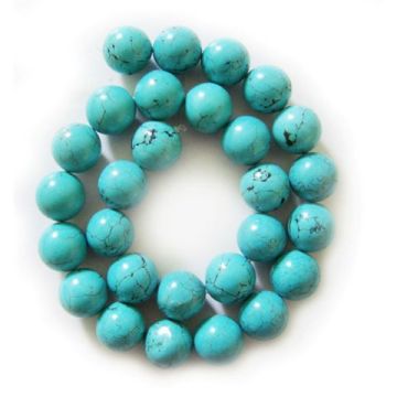 14MM Turquoise Round Beads