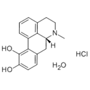 4H-Dibenzo[de,g]quinoline-10,11-diol,5,6,6a,7-tetrahydro-6-methyl-, hydrochloride, hydrate (2:2:1),( 57195826,6aR) CAS 41372-20-7