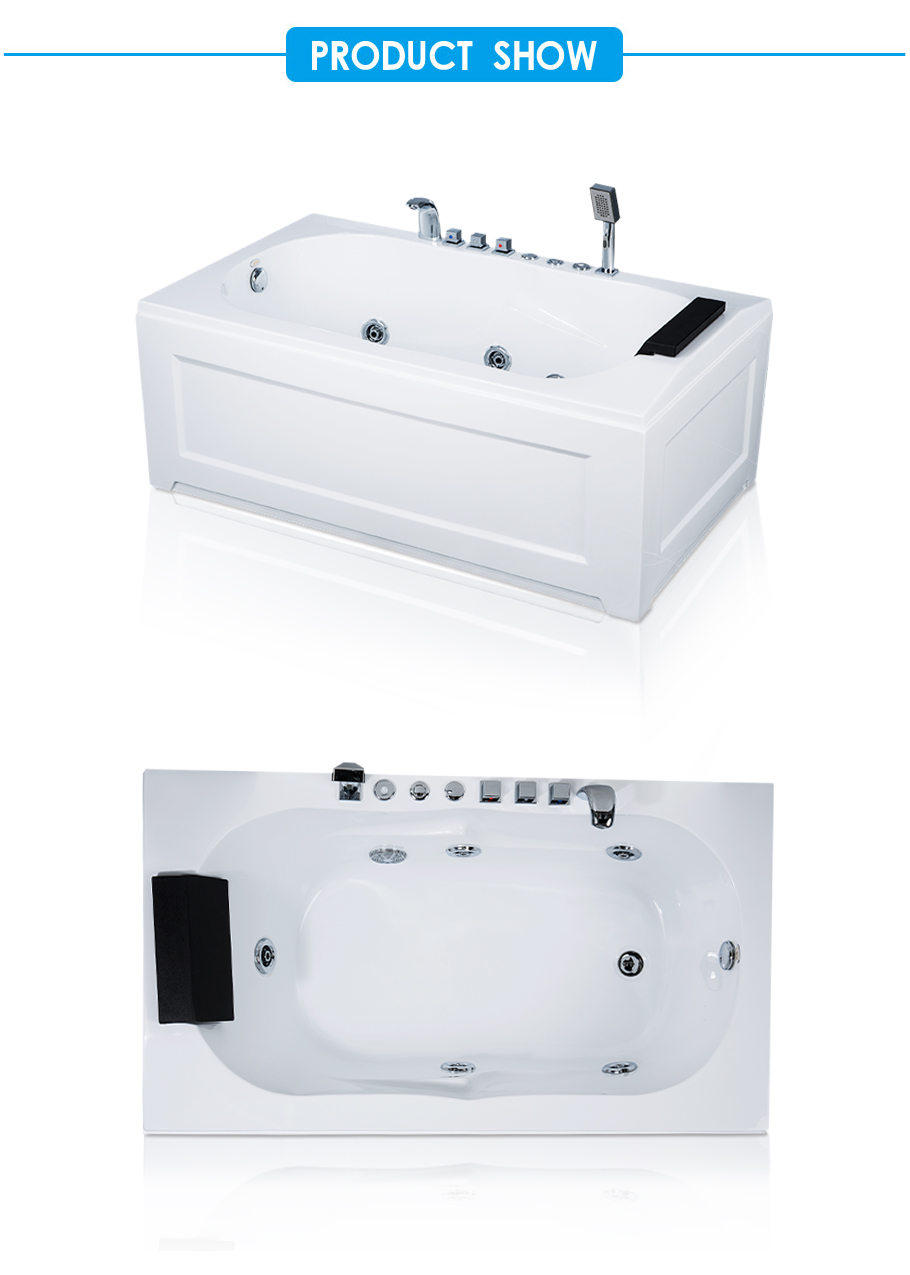 ProFlex Acrylic Rectangle Corner Whirlpool Bathtub