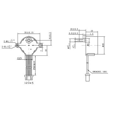 12v dc small worm gear stepping motor
