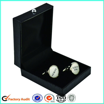 Hot Sale Leatherette Paper Cufflinks Package Box