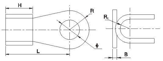 OT copper passing through terminal size