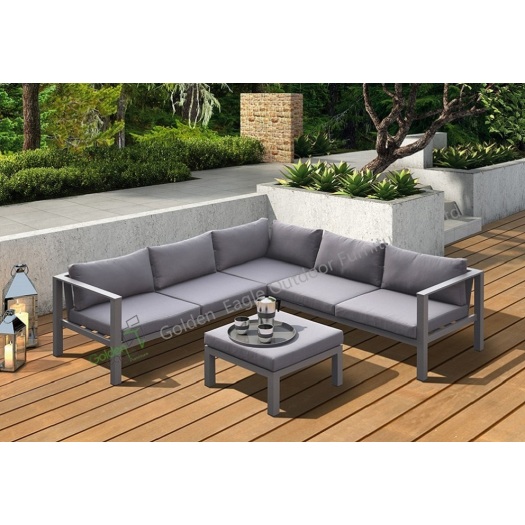 Leisure lawn aluminum deck garden furniture sofa