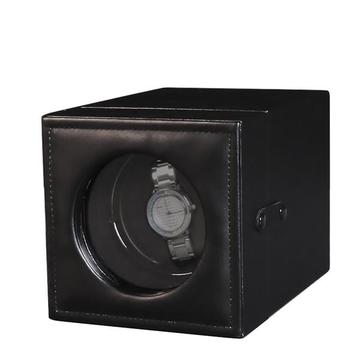 Black Leather Watch Winder Box
