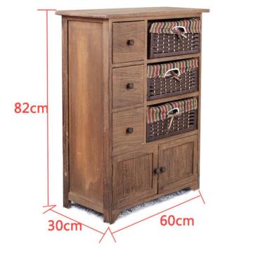 Factory Bake color wooden cabinet with drawers