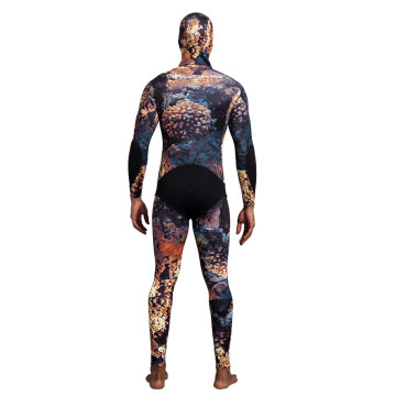 Seaskin Two Pieces Coral Camouflage Spearfishing Wetsuits