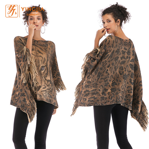 Fashion Bat Sleeve Leopard Loose Blouse for Women