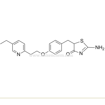 CAS 105355-26-8,PIOGLITAZONE Intermediate:5-{4-[2-(5-ETHYL-2-PYRIDYL)ETHOXY]BENZYL}-2-IMINO-4-THIAZOLIDINONE