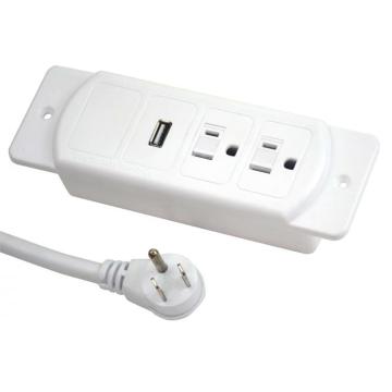 US Dual Power Outlets With USB Socket