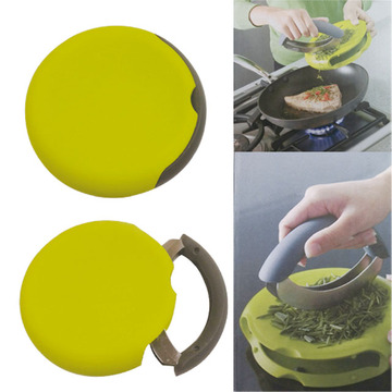 Stainless Steel Herb Chopper with Cutting Board