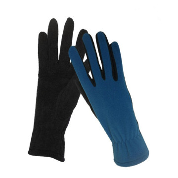 Women Soft Polyester Multicolor Touch Fleece Gloves