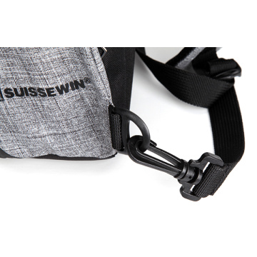 Suissewin Black Sport Outdoor Messsenger Shoulder Backpack