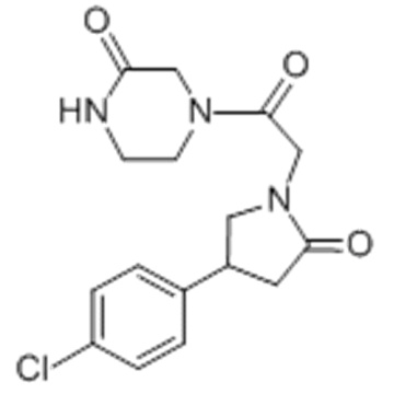 2-Piperazinone,4-[2-[4-(4-chlorophenyl)-2-oxo-1-pyrrolidinyl]acetyl]- CAS 113957-09-8