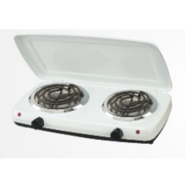 2 Burner Hot Plate with Cover