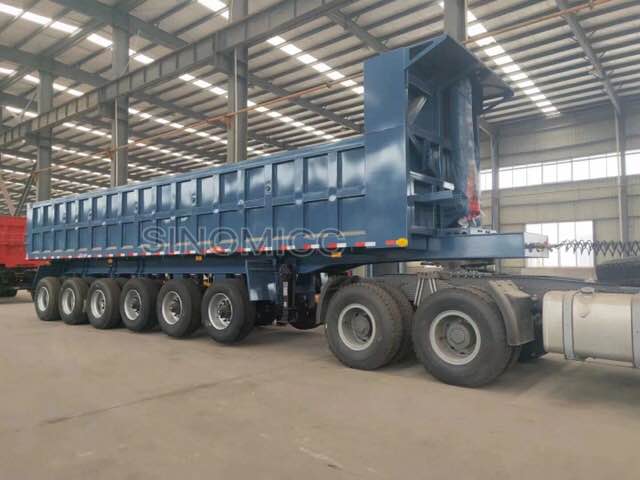 6 Axle 45 Cubic Meter Dump Truck Trailer 9