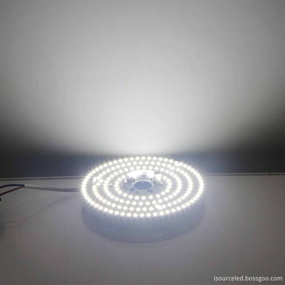 Lighting and color adjustable 15W positive white LED ceiling lamp module