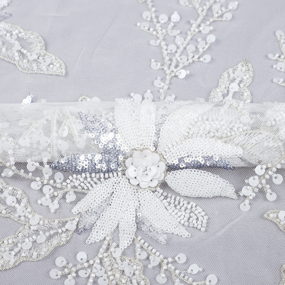 3d embroidery lace fabric
