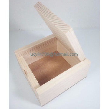 Small Wood Jewelry Box Pure Wood Color Handcraft Collectibles Gift