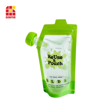 Baby Food Packaging Spout pouch With double ziplock