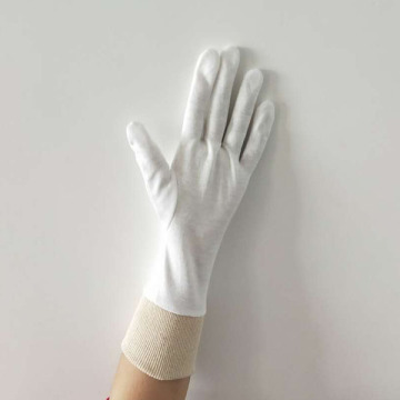 Electronics Assembly White Cotton Gloves